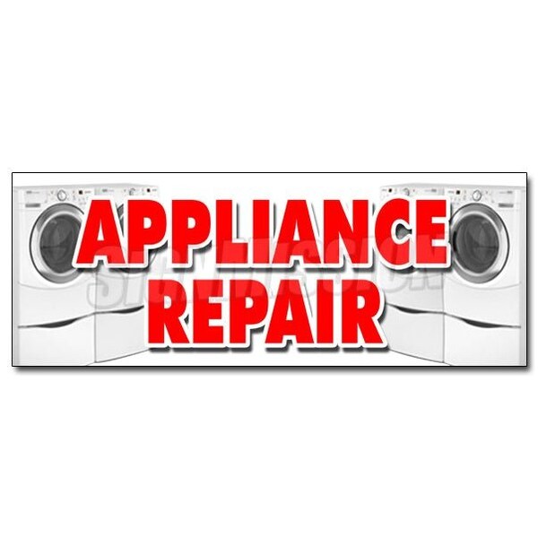 APPLIANCE REPAIR DECAL sticker refrigerator washer dryer all brands home, D-24 Appliance Repair